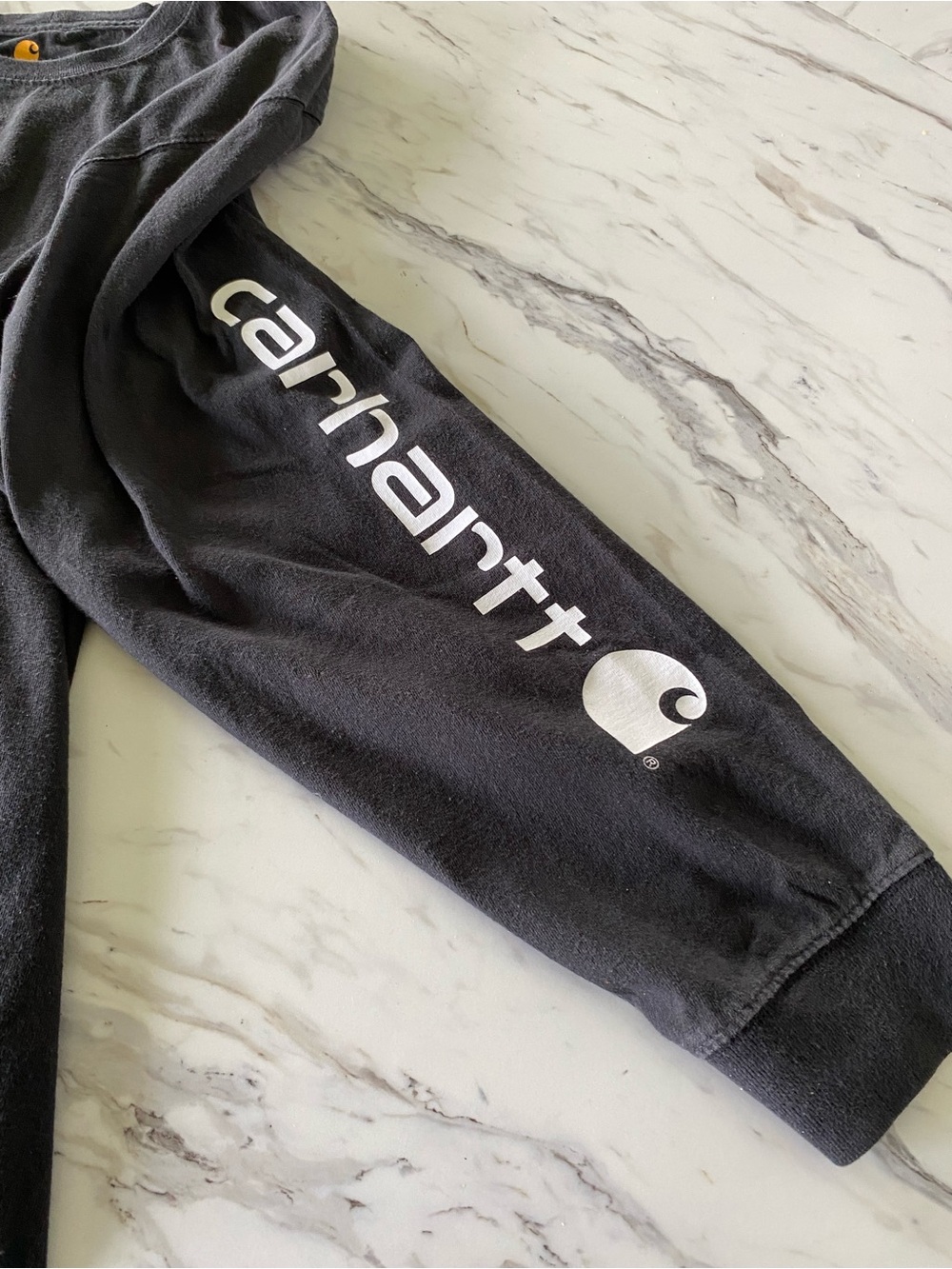 Carhartt Long Sleeve shirt with logo on sleeve